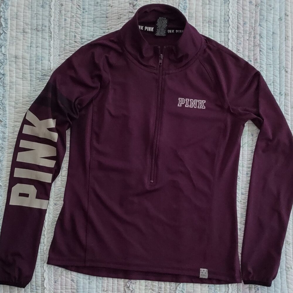 PINK Victoria's Secret 3/4 zip Ultimate warm up jacket